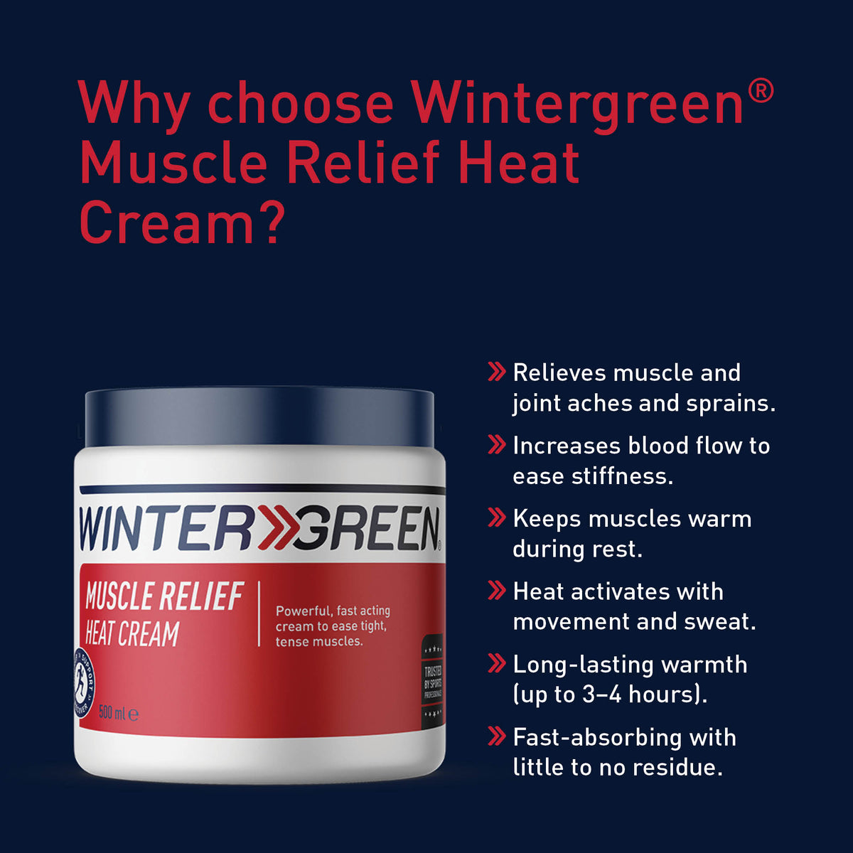 Muscle Relief Heat Cream 500g